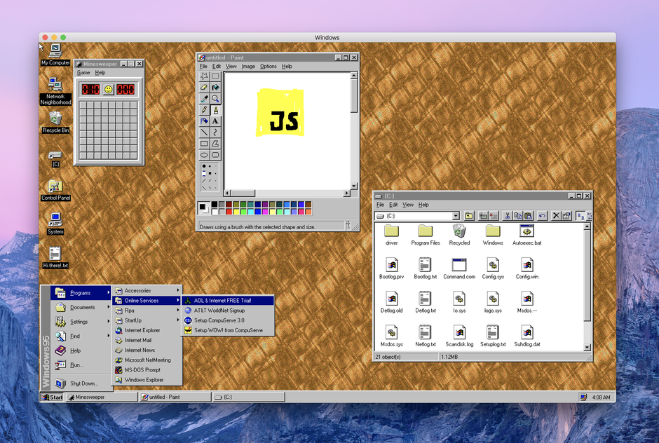 windows 95 logo for mac